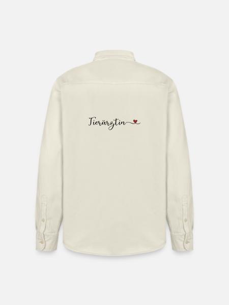 Tierärztin Design mit Herz - Relaxed Fit Unisex Organic Hemd von Stanley/Stella - Natur