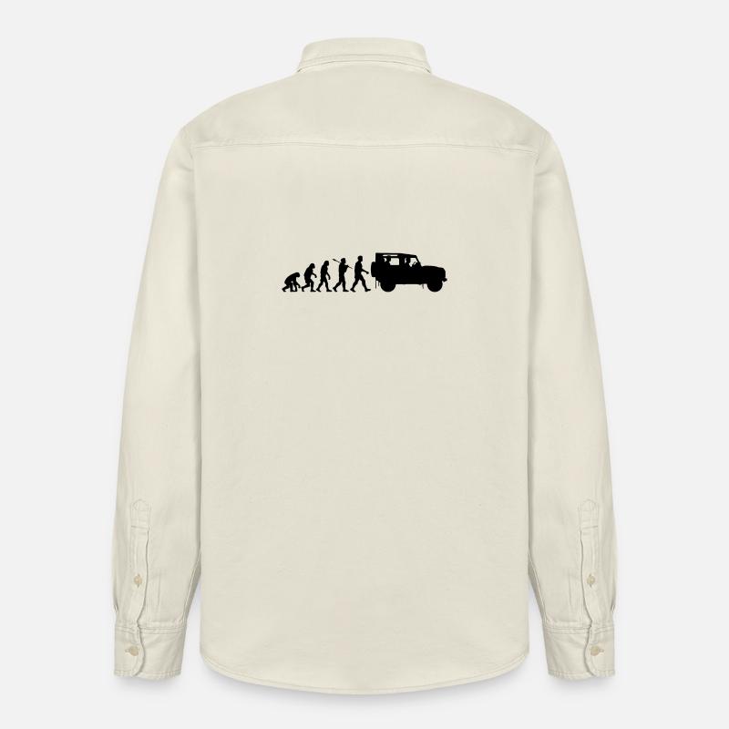 Defender 90 Evolution - Relaxed Fit Unisex Organic Hemd von Stanley/Stella - Natur