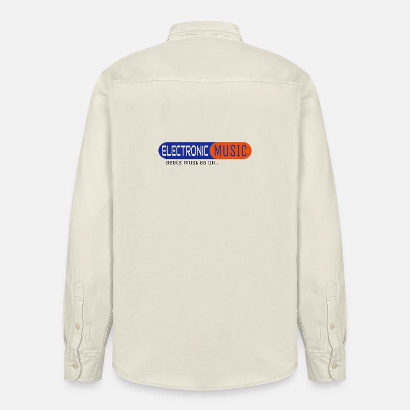 Electronic Music - Relaxed Fit Unisex Organic Hemd von Stanley/Stella - Natur