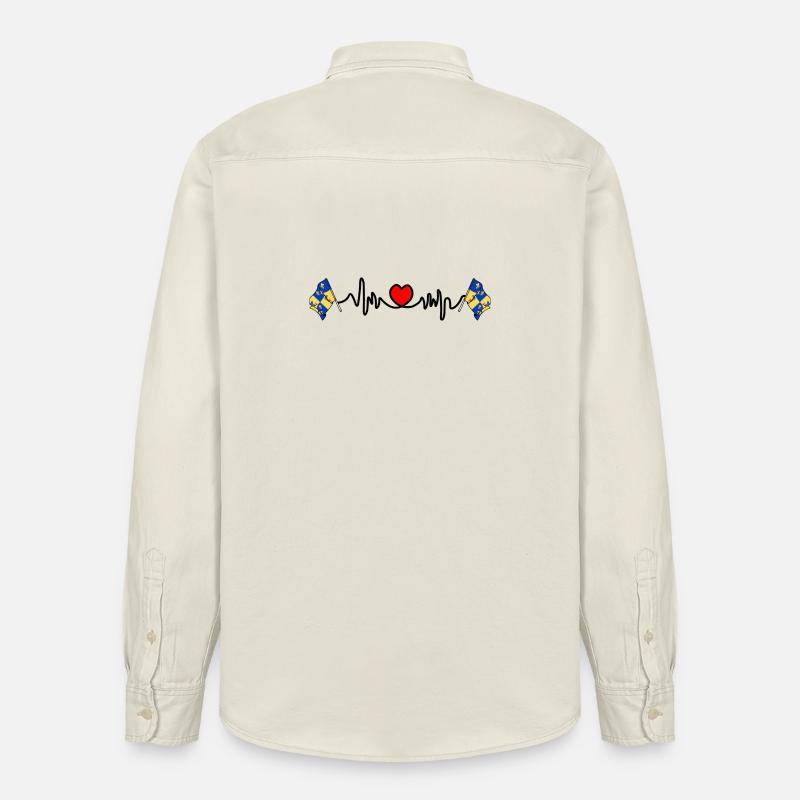 Dauphiné-Herzfrequenz - Relaxed Fit Unisex Organic Hemd von Stanley/Stella - Natur