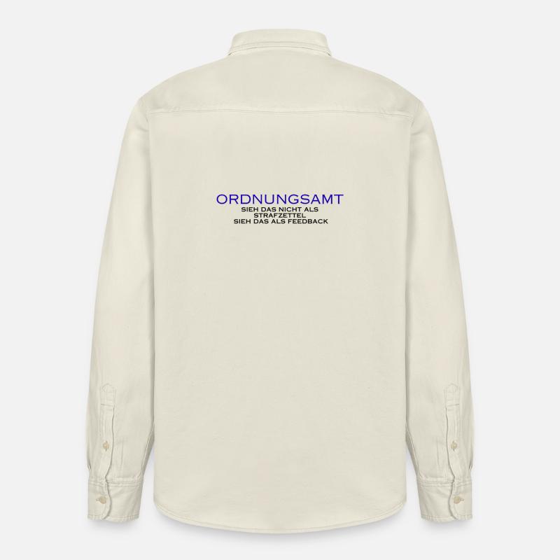 Ordnungsamt Sieh das als Feedback - Relaxed Fit Unisex Organic Hemd von Stanley/Stella - Natur