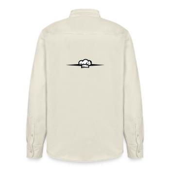 Gamme Chef Symbol du Chapeau de Chef - Chemise unisexe coupe décontractée bio Stanley/Stella - écru doux - Dos - AI Model Male 178 light (178cm)