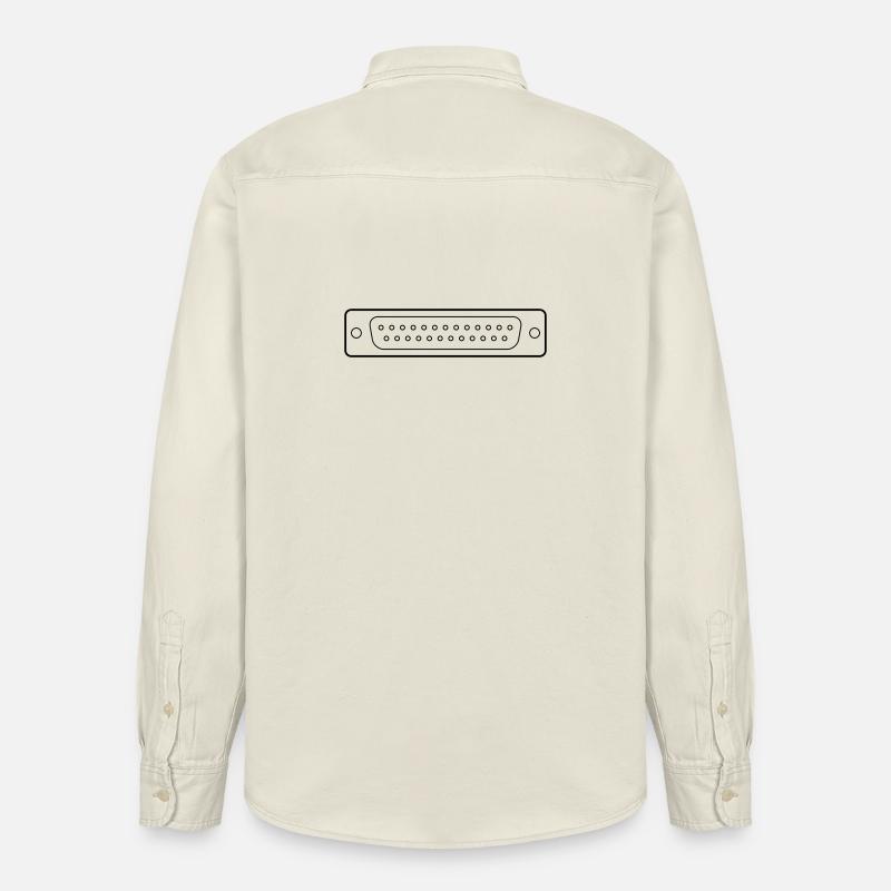 DB 25 Connector Parallel, Drucker - Relaxed Fit Unisex Organic Hemd von Stanley/Stella - Natur