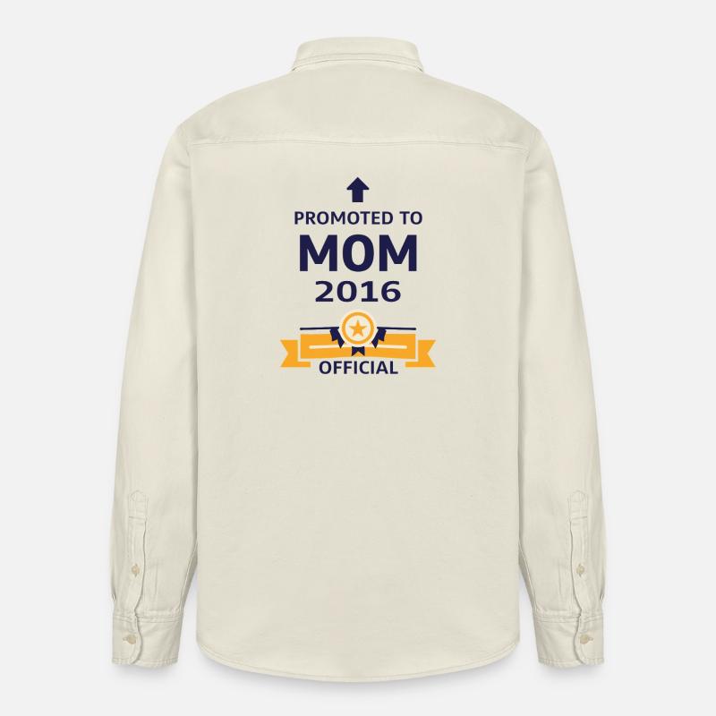 Beförderung zur Mutter 2016 - Relaxed Fit Unisex Organic Hemd von Stanley/Stella - Natur