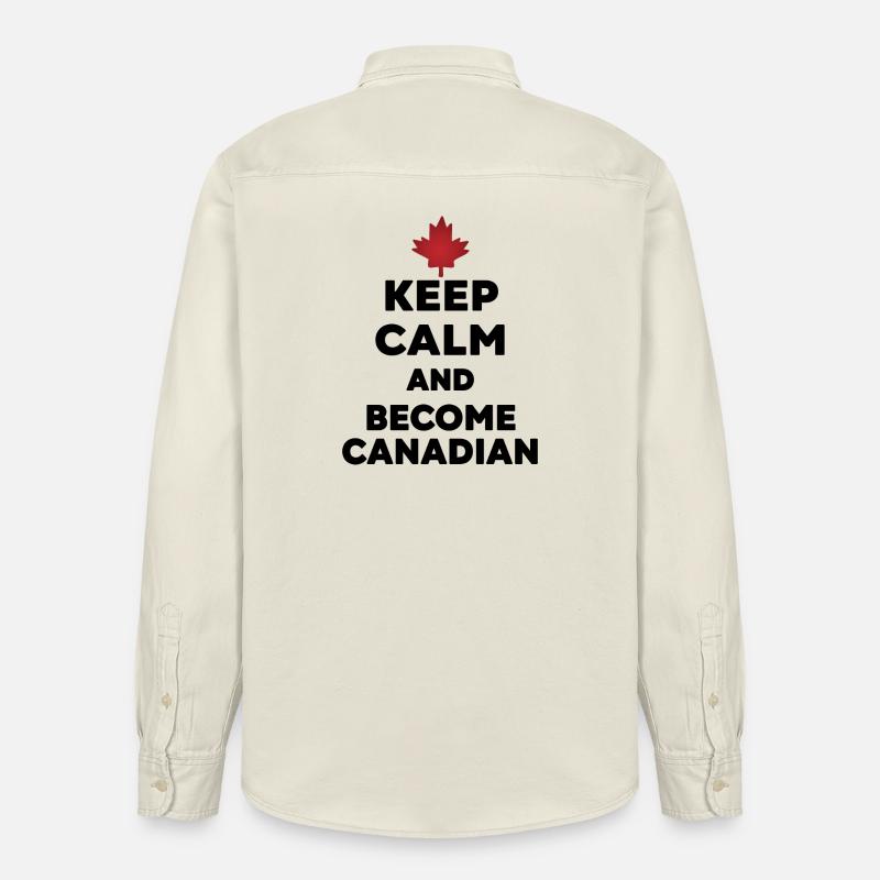Keep Calm Werde Kanadier - Relaxed Fit Unisex Organic Hemd von Stanley/Stella - Natur