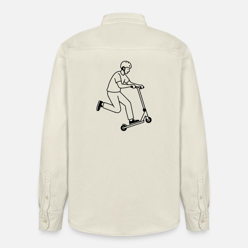 Stuntroller - Relaxed Fit Unisex Organic Hemd von Stanley/Stella - Natur