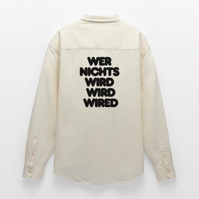 WER NICHTS WIRD WIRD WIRED – IT SPRUCH LUSTIG NERD Relaxed Fit Unisex Organic Hemd von Stanley/Stella