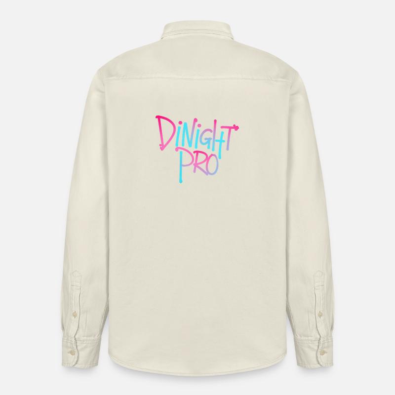Dinight Pro Neon Gradient - Relaxed Fit Unisex Organic Hemd von Stanley/Stella - Natur