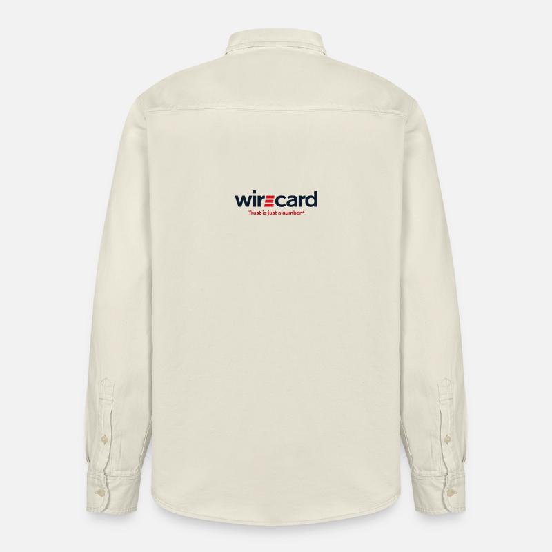 Devise de la satire de WireCard - Chemise unisexe coupe décontractée bio Stanley/Stella - écru doux