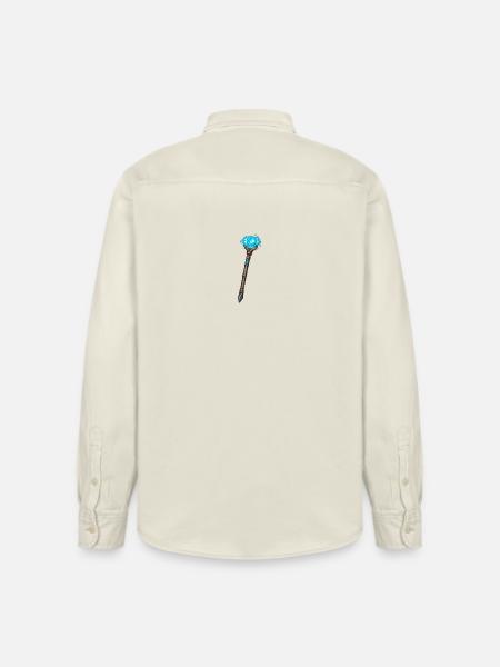 Magischer Kristallstab Blau - Relaxed Fit Unisex Organic Hemd von Stanley/Stella - Natur