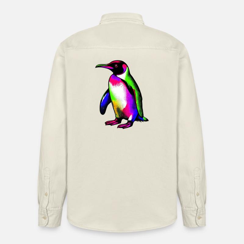 Pingouin - Chemise unisexe coupe décontractée bio Stanley/Stella - écru doux
