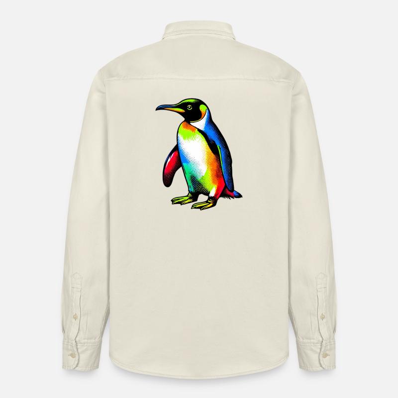 Pingouin - Chemise unisexe coupe décontractée bio Stanley/Stella - écru doux