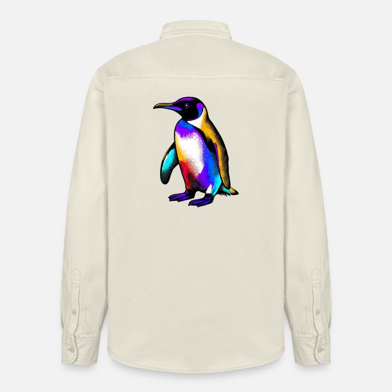 Pingouin - Chemise unisexe coupe décontractée bio Stanley/Stella - écru doux