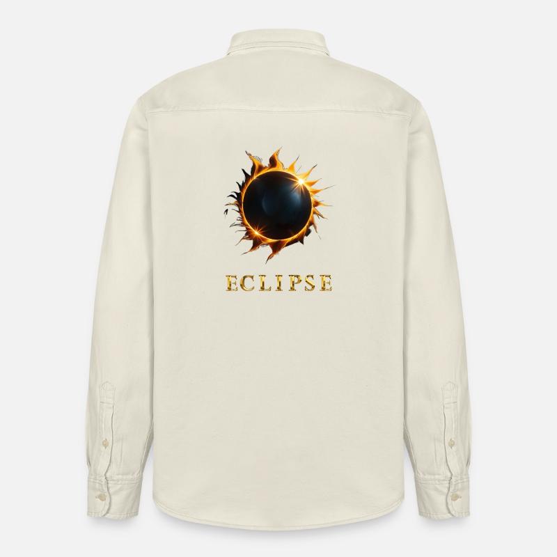 Eclipse - Chemise unisexe coupe décontractée bio Stanley/Stella - écru doux