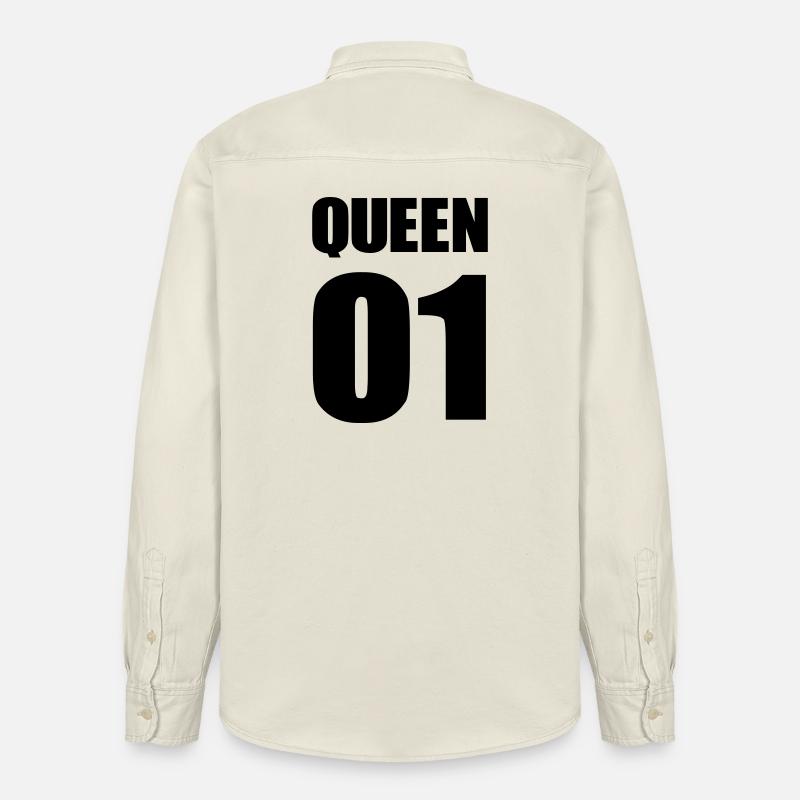 queen_01 - Camicia unisex vestibilità rilassata bio di Stanley/Stella - ecru morbido