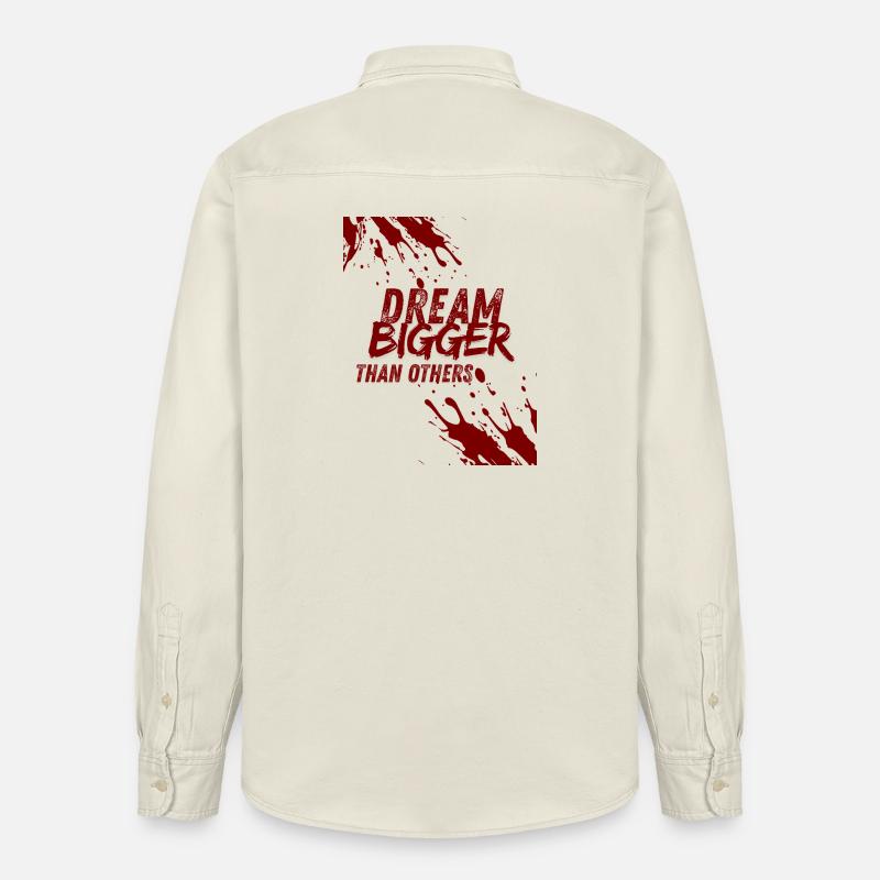 dream bigger than others - Chemise unisexe coupe décontractée bio Stanley/Stella - écru doux