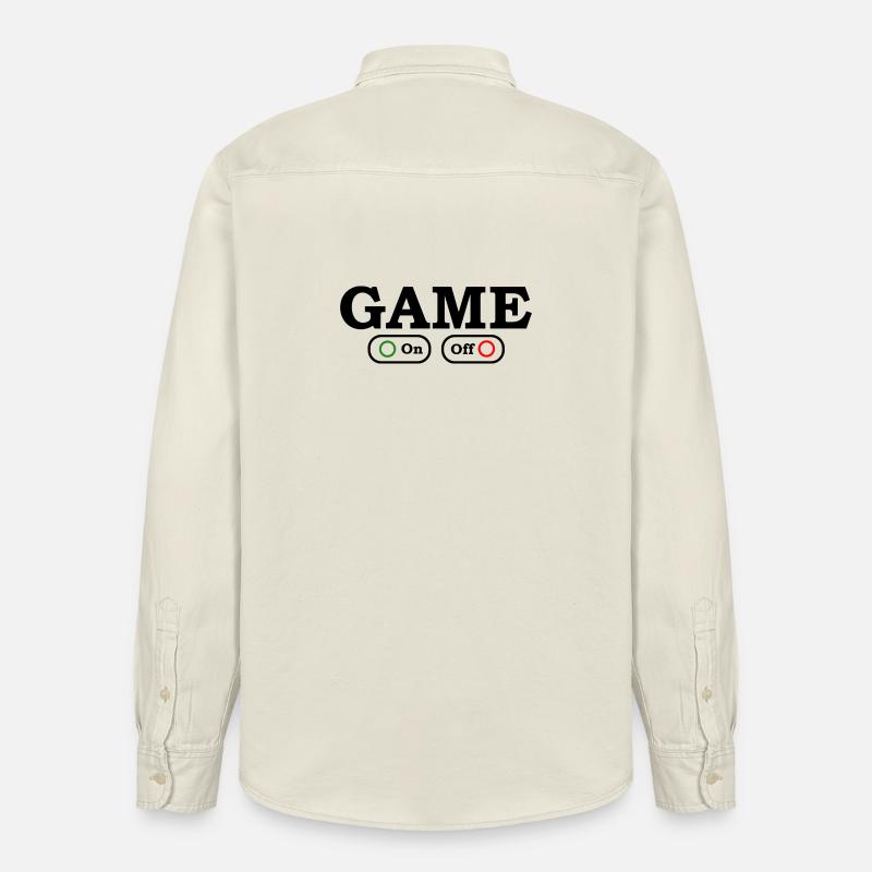 Mode de jeu : Activé/Désactivé - Chemise unisexe coupe décontractée bio Stanley/Stella - écru doux