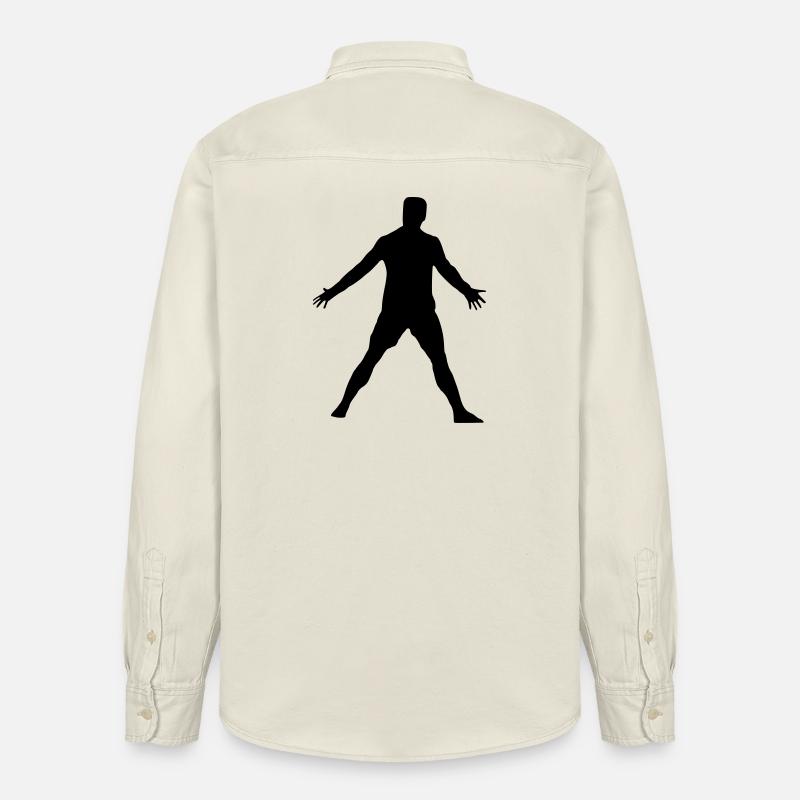Cristiano Pose - Relaxed Fit Unisex Organic Hemd von Stanley/Stella - Natur
