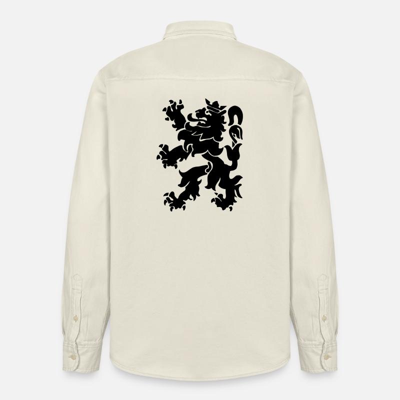 Löwenlöwe Lowe León Krone - Relaxed Fit Unisex Organic Hemd von Stanley/Stella - Natur