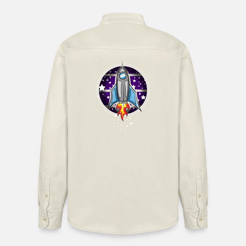 Fusée - Chemise unisexe coupe décontractée bio Stanley/Stella - écru doux