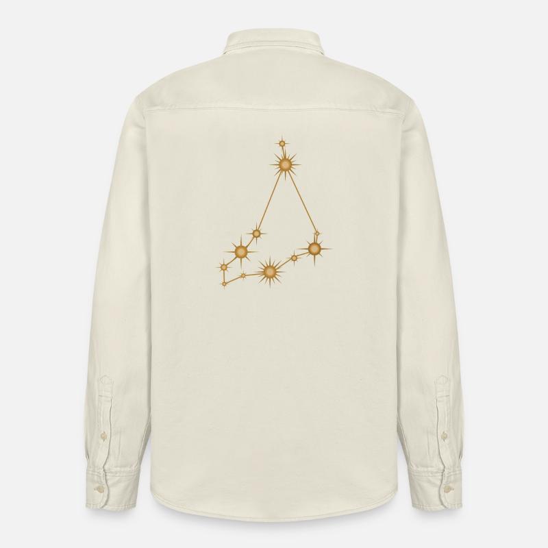 Sternbild Steinbock Sternzeichen Sternzeichen - Relaxed Fit Unisex Organic Hemd von Stanley/Stella - Natur