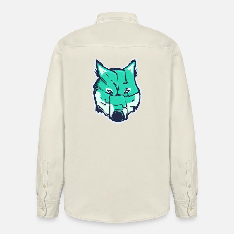 Wolf-Schaf, ein gezogenes Wort - Relaxed Fit Unisex Organic Hemd von Stanley/Stella - Natur
