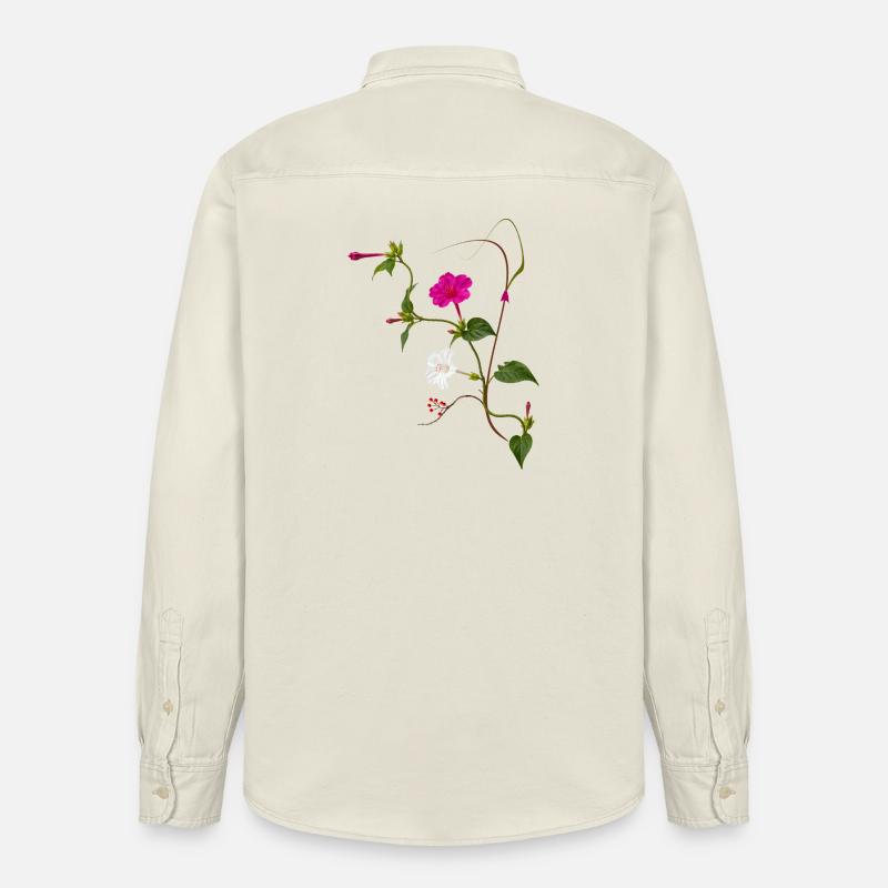Fleur Miraculeuse Zen Blossoms Design - Chemise unisexe coupe décontractée bio Stanley/Stella - écru doux