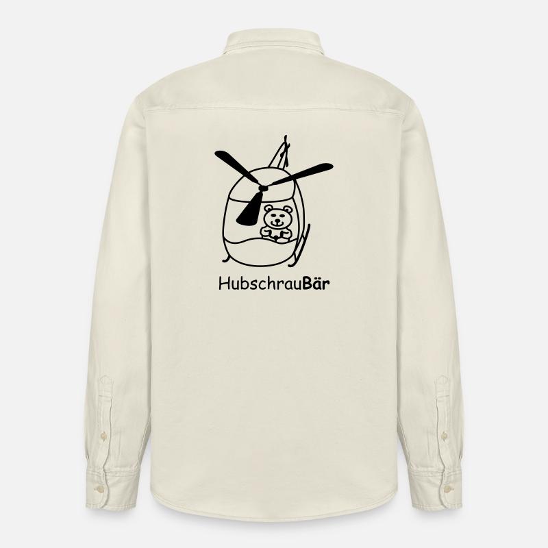 Hubschrau-Baer - Relaxed Fit Unisex Organic Hemd von Stanley/Stella - Natur
