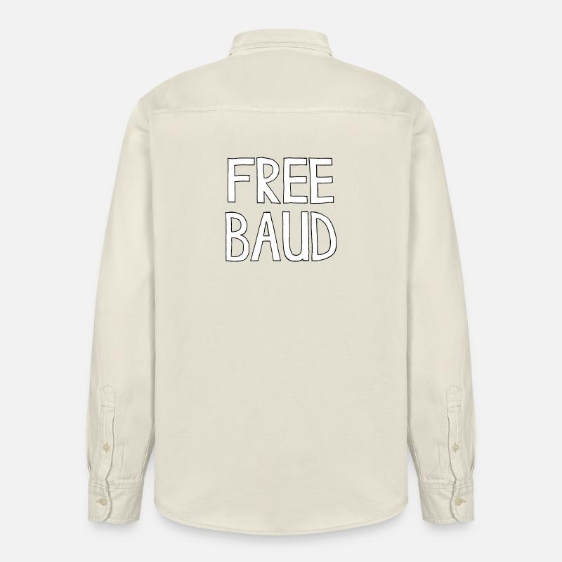 FREE BAUD - Relaxed Fit Unisex Organic Hemd von Stanley/Stella - Natur