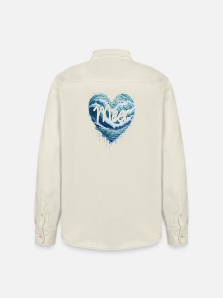 Das Meer im Herzen - Relaxed Fit Unisex Organic Hemd von Stanley/Stella - Natur