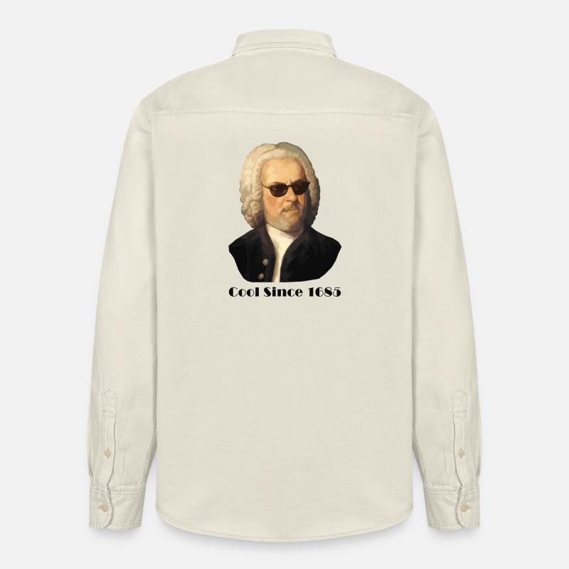 Johann Sebastian Bach – Cool con occhiali da sole e - Camicia unisex vestibilità rilassata bio di Stanley/Stella - ecru morbido