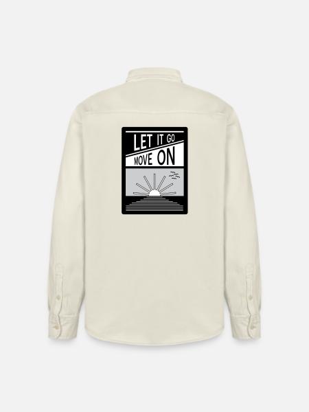 Loslassen. Mach weiter. - Relaxed Fit Unisex Organic Hemd von Stanley/Stella - Natur