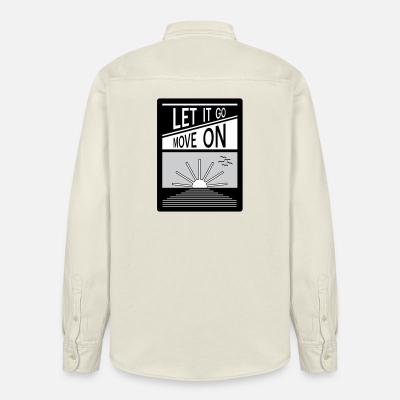 Loslassen. Mach weiter. - Relaxed Fit Unisex Organic Hemd von Stanley/Stella - Natur