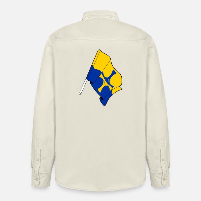 Drapeau de Durham - Chemise unisexe coupe décontractée bio Stanley/Stella - écru doux