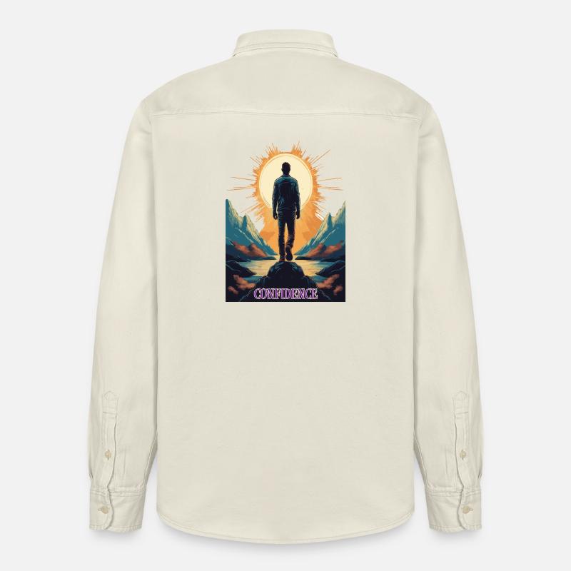 Confidence – Stärke durch Selbstbewusstsein - Relaxed Fit Unisex Organic Hemd von Stanley/Stella - Natur