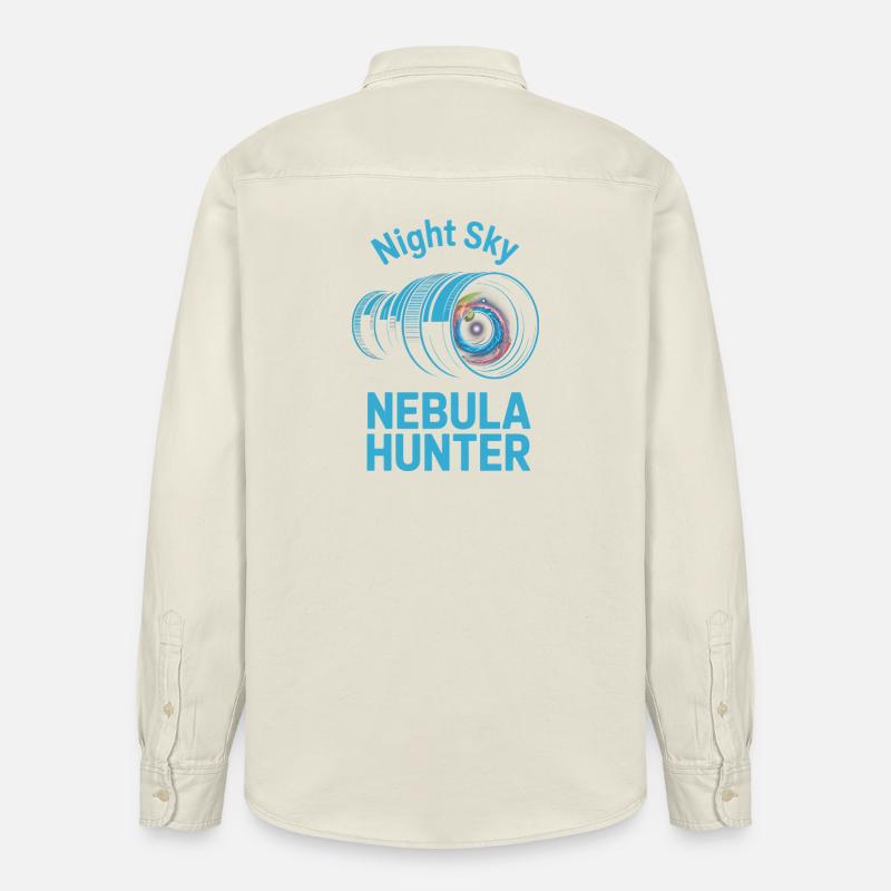 Chasseur de Nébuleuses du Ciel Nocturne - Chemise unisexe coupe décontractée bio Stanley/Stella - écru doux