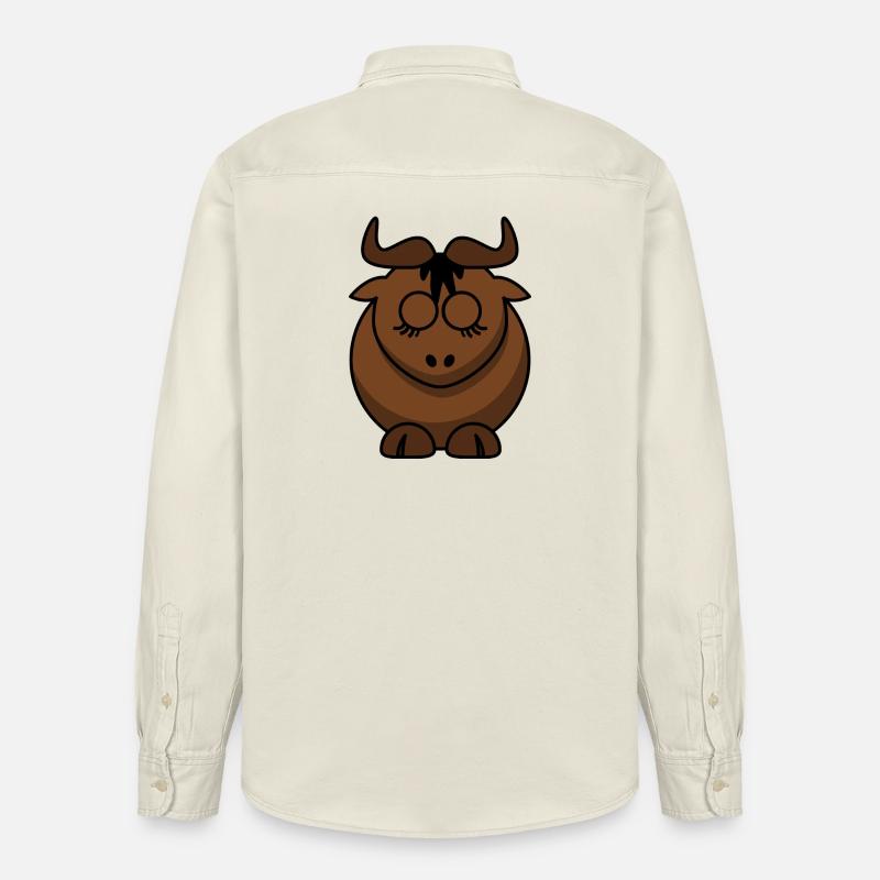 Conception du visage Braunbock - Chemise unisexe coupe décontractée bio Stanley/Stella - écru doux