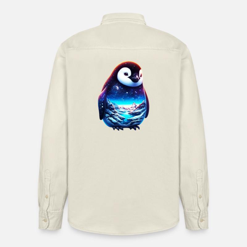 Pingouin - Chemise unisexe coupe décontractée bio Stanley/Stella - écru doux