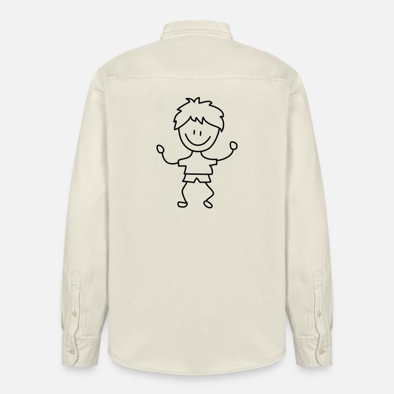 kind junge kindergarten - Relaxed Fit Unisex Organic Hemd von Stanley/Stella - Natur