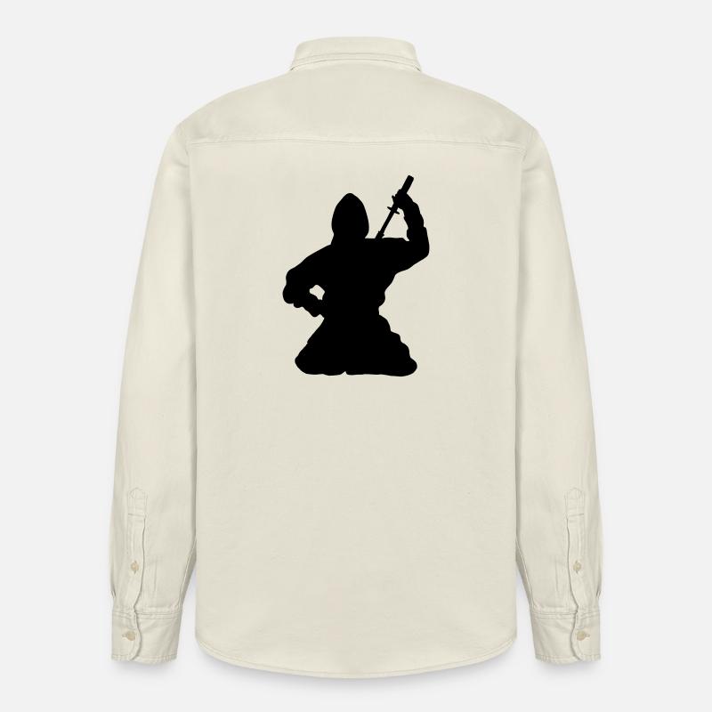 Ninja japanischer Spion oder Attentäter - Relaxed Fit Unisex Organic Hemd von Stanley/Stella - Natur