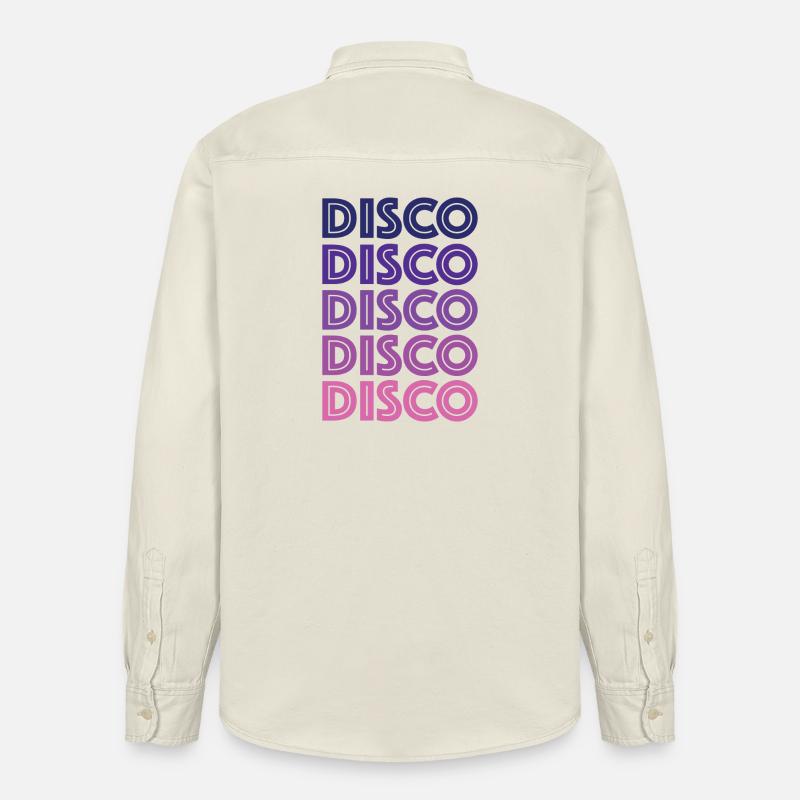 Disco Disco Disco - Chemise unisexe coupe décontractée bio Stanley/Stella - écru doux