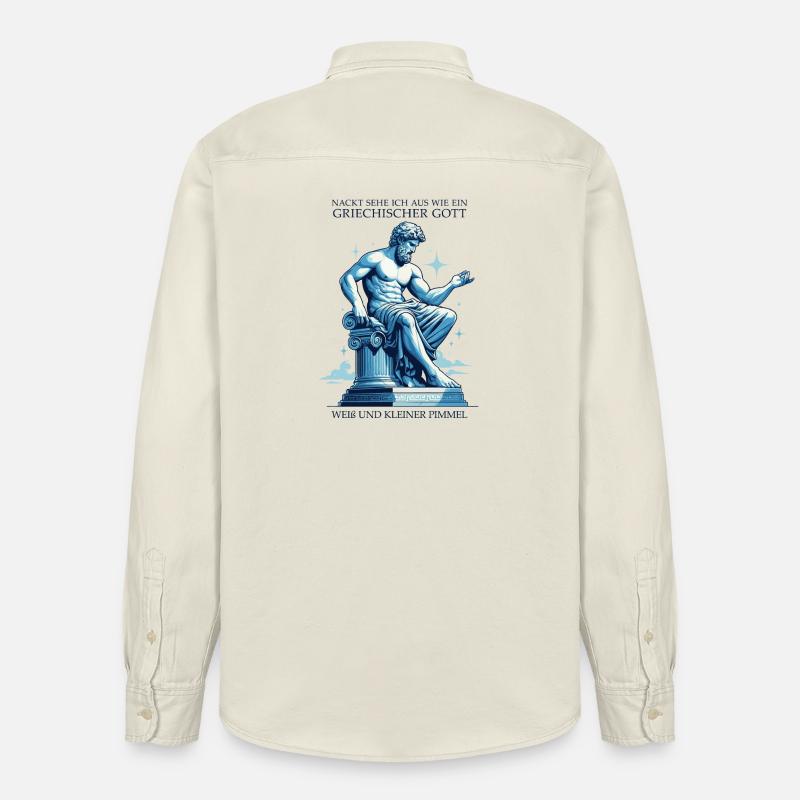 Dio greco con un piccolo cazzo - Camicia unisex vestibilità rilassata bio di Stanley/Stella - ecru morbido