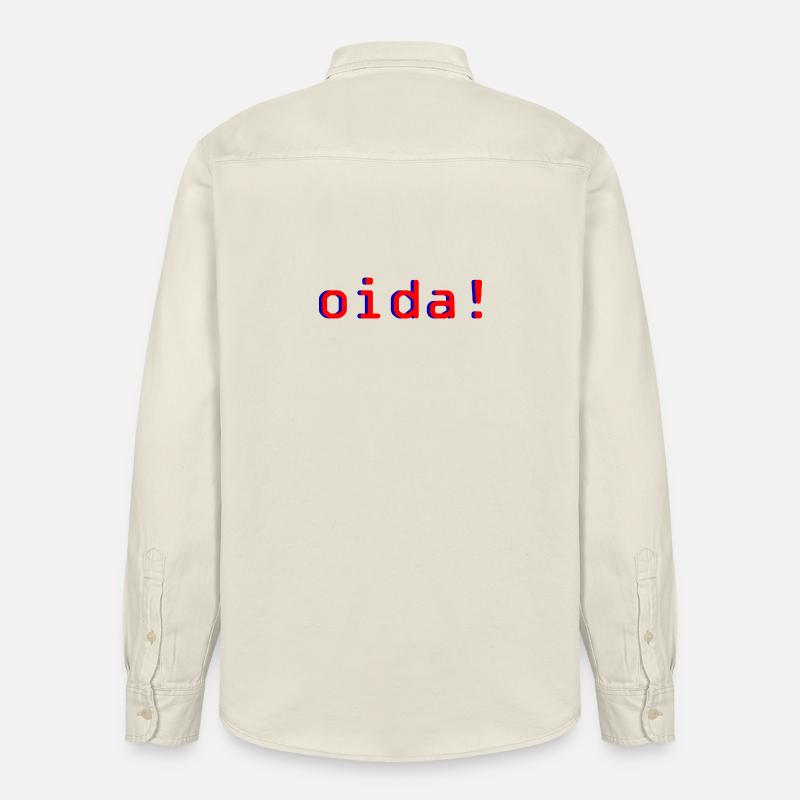 oida! - Relaxed Fit Unisex Organic Hemd von Stanley/Stella - Natur