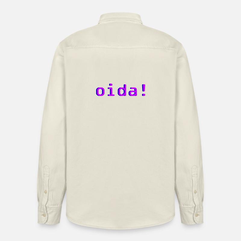 oida! - Relaxed Fit Unisex Organic Hemd von Stanley/Stella - Natur