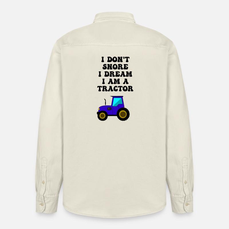 traktor schnarchen - Relaxed Fit Unisex Organic Hemd von Stanley/Stella - Natur