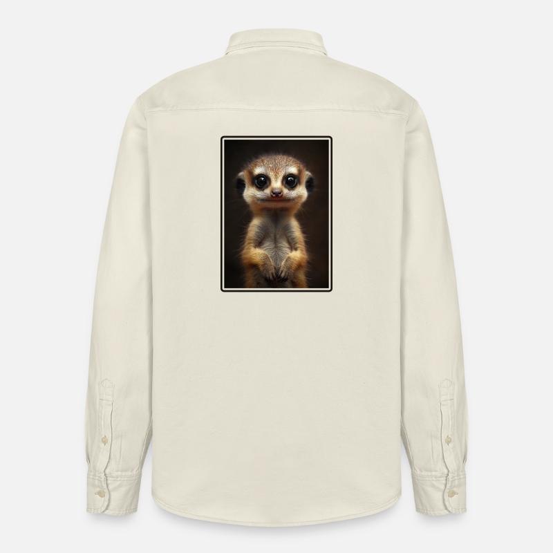 Suricate Erdmännchen - Chemise unisexe coupe décontractée bio Stanley/Stella - écru doux