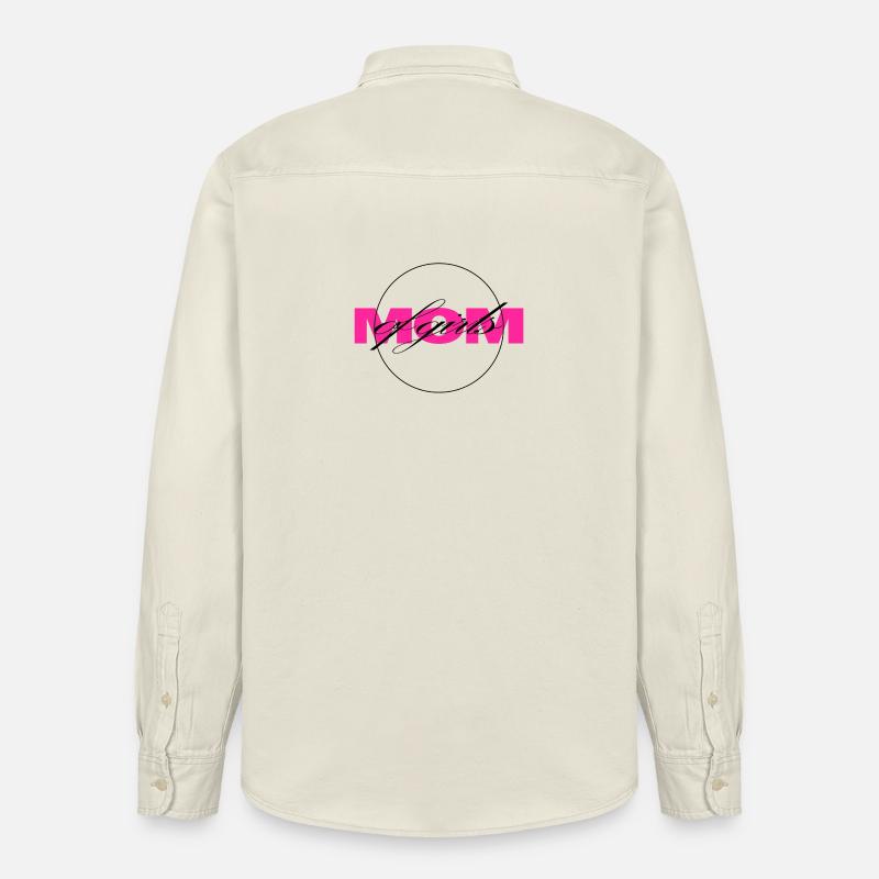 Moderne Neonbuchstaben mit Script Overlay - Relaxed Fit Unisex Organic Hemd von Stanley/Stella - Natur