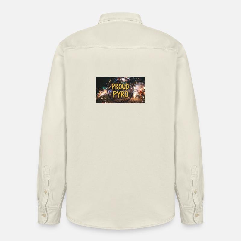 Stolzer Pyro! - Relaxed Fit Unisex Organic Hemd von Stanley/Stella - Natur