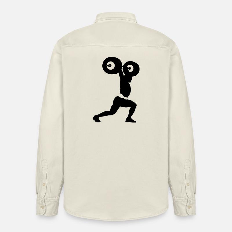 haltérophile - Chemise unisexe coupe décontractée bio Stanley/Stella - écru doux