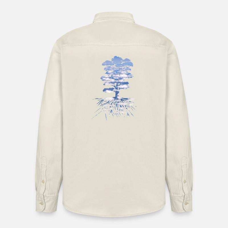 l'Arbre - Chemise unisexe coupe décontractée bio Stanley/Stella - écru doux